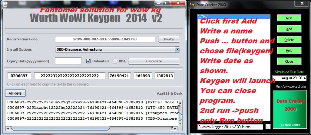 wurth wow 5 00 8 keygen software license